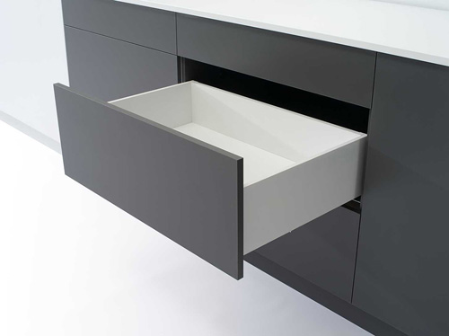 R13 EVO drawer set H175 NL550 White Soft-close
